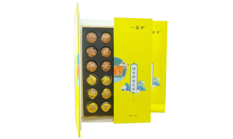 蛹虫草金花茶礼盒（24粒）
